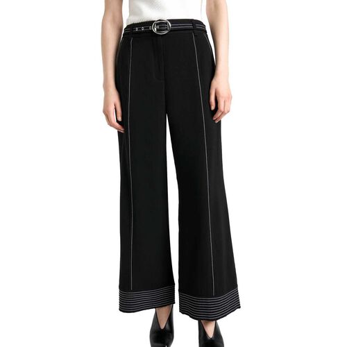 Cue Top Stitched Cropped Pant